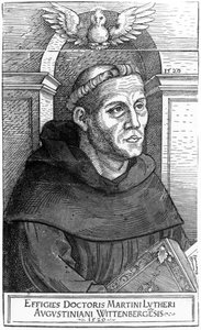 Martin Luther as Augustinian Friar by Lucas Cranach the Elder